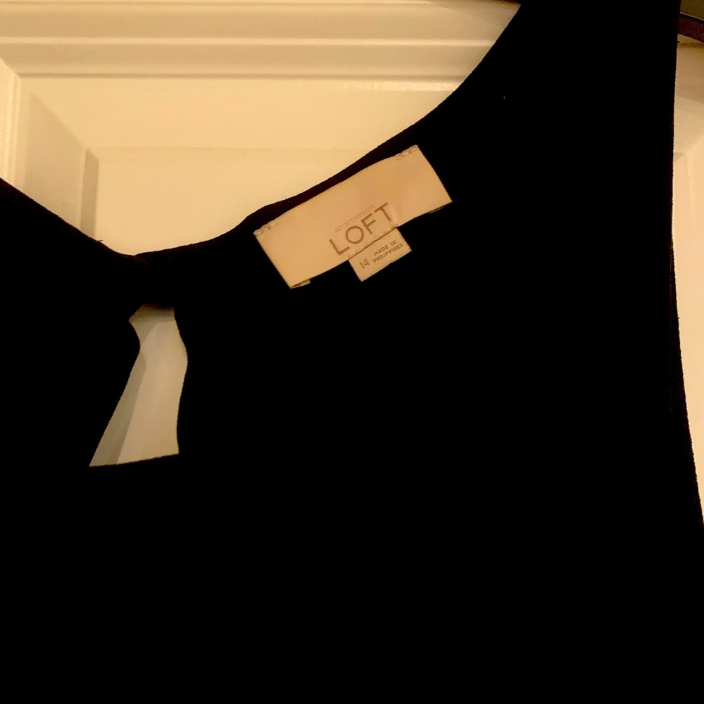 Black “The Loft” jumpsuit, like new.